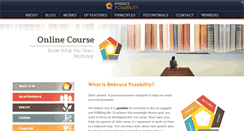 Desktop Screenshot of embracepossibility.com